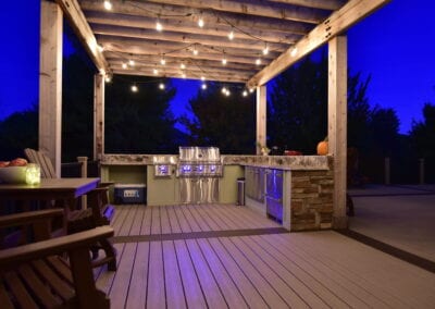 Lightening Deck with outdoor space Modeling